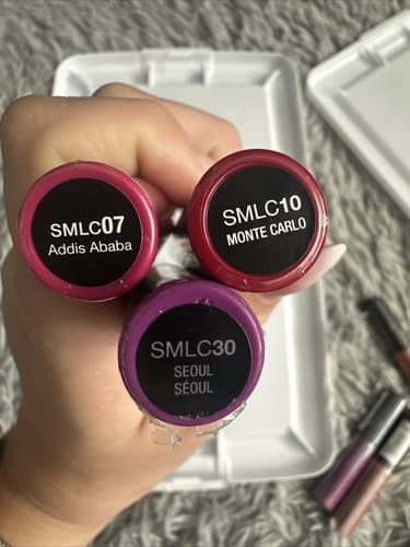 NYX Soft Matte Lip Cream 0.27 fl oz Pink/purple/red Tones 3 Pack New - Thumbnail 2
