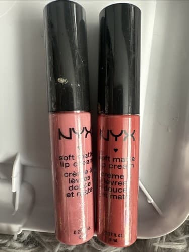NYX Soft Matte Lip Cream 0.27 fl oz Nude Pink Tones 2 Pack New SMLC05 SMLC03 - Image 1