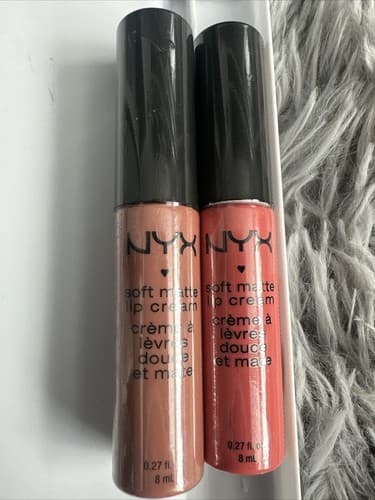 NYX Soft Matte Lip Cream 0.27 fl oz Nude Tones 2 Pack New SMLC05 SMLC02 - Image 1