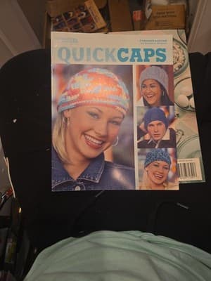 Quick Caps - by Barbara Shaffer - 7 Crochet Designs - Leisure Arts #3832 - Image 1