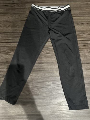 Ambiance Womens Capri Leggings Black Elastic Waist Pull On Small - Image 1
