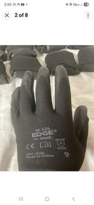 12 pair Ansell Edge 48-126 size 9 (Large) gloves - Image 1
