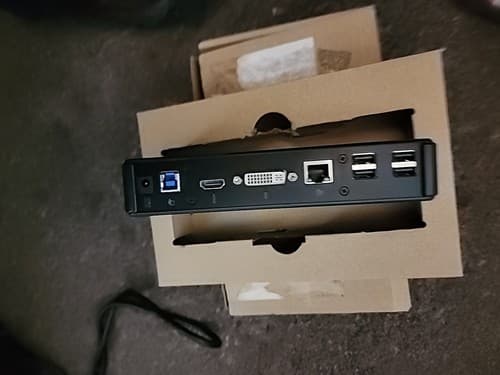 Amazon Basics USB 3.0 Universal Laptop Dual Monitor Docking Station - Image 1