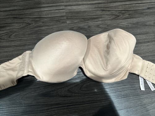 Victoria's Secret Tan Strapless Pushup Bra 34DDD - Image 1