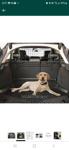 CASIMR Dog Car Barrier for SUVs,Vehicles, Cars, Adjustable Large Pet Gate - Thumbnail 2