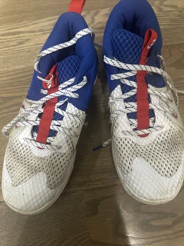 Under Armour Men’s 10.5 Surge Sneakers White And Blue - Thumbnail 2