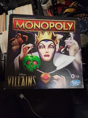 MONOPOLY Disney Villains Edition Board Game by Hasbo Gaming 2020 Family Complete - Image 1