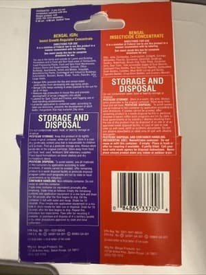 Bengal Insecticide Concentrate/IGRc Insect Growth Regulator Combo 2 Fl Oz EACH - Thumbnail 2