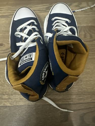 Converse all Star Navy Chuck Taylor Canvas Sneakers Size 9 Men’s And 11 Womens - Thumbnail 3