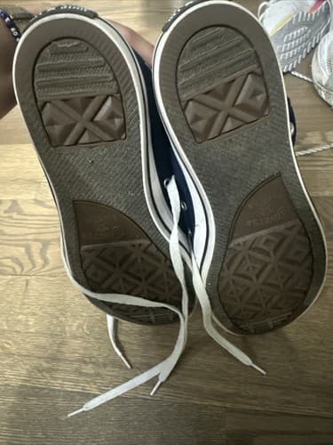 Converse all Star Navy Chuck Taylor Canvas Sneakers Size 9 Men’s And 11 Womens - Thumbnail 5