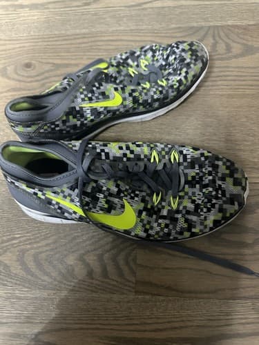 Nike Shoes Womens Size 8 Black Green Gray TR FIT 5 Athletic Running Sneakers - Thumbnail 3