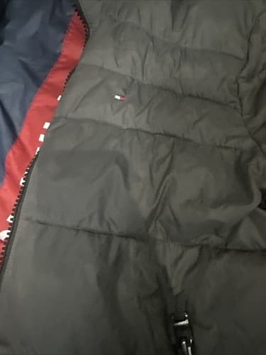 Men's Tommy Hilfiger Large Puffy Coat Grey/Plaid RN# 54163 - Thumbnail 3