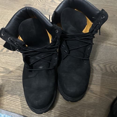 Timberland Premium 6 inch Waterproof Mens boot style#10073 Black Nubuck 8.5M - Image 1