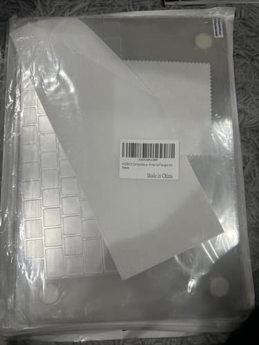 Plastic Hard Case Shell & Keyboard Cover For Apple MacBook Air 13” Clear - Image 1