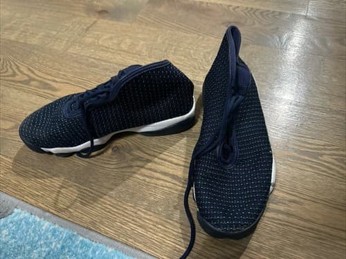 Jordan Men's Horizon Infrared Mid Sneaker Navy Blue White Size 9 - Thumbnail 2