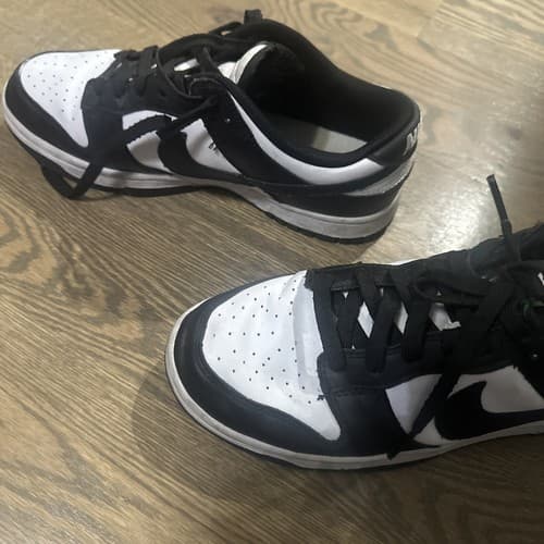 Size 8.5 - Nike Dunk Low Black White MEN - Thumbnail 2