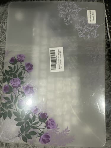 Laptop Hard Shell Case for Macbook Pro 14” And Keyboard Cover Rose Pattern - Image 1