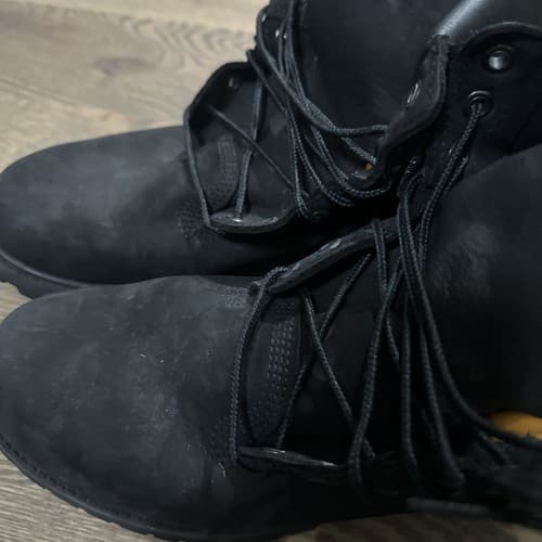 Timberland Premium 6 inch Waterproof Mens boot style#10073 Black Nubuck 8.5M - Thumbnail 4