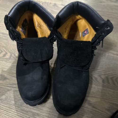 Timberland Premium 6 inch Waterproof Mens boot style#10073 Black Nubuck 8.5M - Thumbnail 2