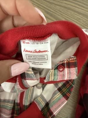 Hanna Andersson Baby Sz 80cm 18-24M Sleeper Pajamas Set Of 2 - Thumbnail 2