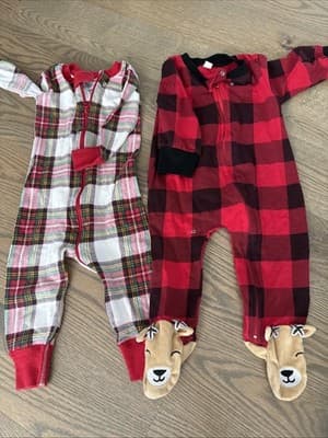 Hanna Andersson Baby Sz 80cm 18-24M Sleeper Pajamas Set Of 2 - Image 1
