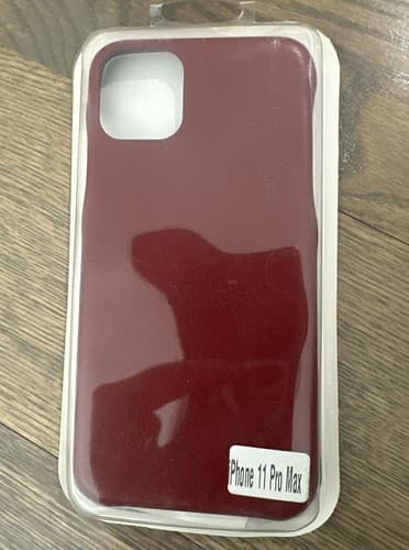 IPHONE 11 PRO MAX RED PLASTIC PHONE CASE BRAND NEW UNBRANDED - Image 1