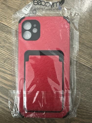 For iPhone 11 Case Camera Lens Cover Red - Image 1