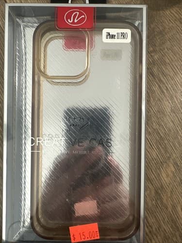 IPHONE 11 PRO CLEAR PLASTIC CASE - Image 1