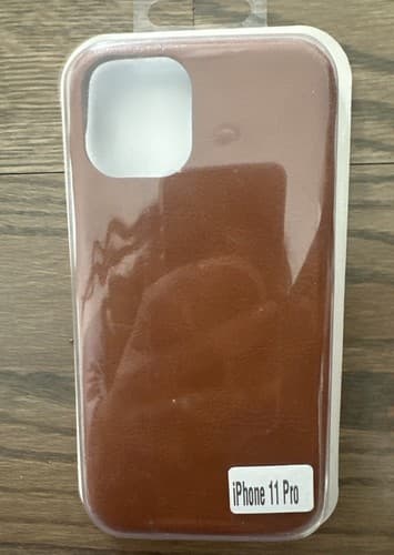 Brown iPhone 11 Pro Leather Protective Case -Great Quality - Image 1