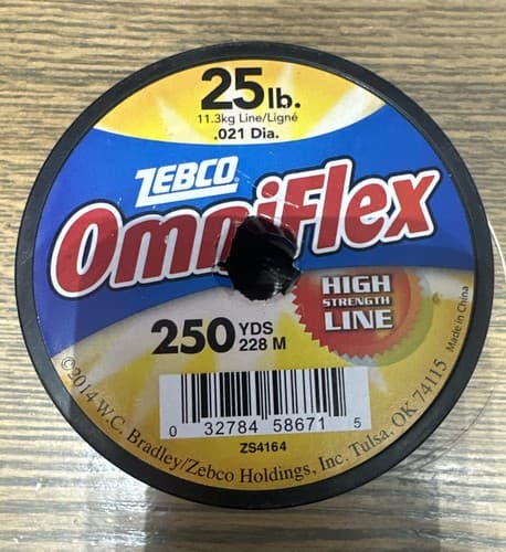 Zebco Omniflex Monofilament High Strength Fishing Line 25 Pound Tested 250 Yards - Image 1