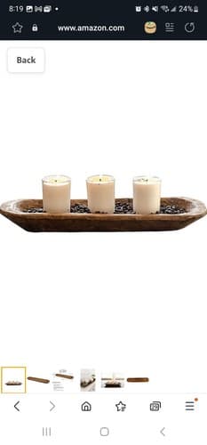 LUXHOUSE 20x6 Handmade Decorative Dough Bowl In A Gift Box - Image 1