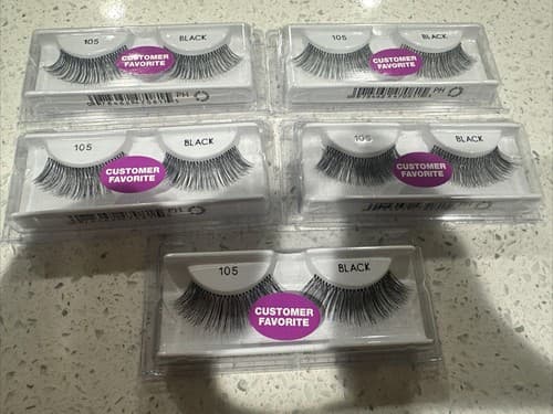 5 Pairs Customer Favorite False Eyelashes No. 105 Black - Image 1