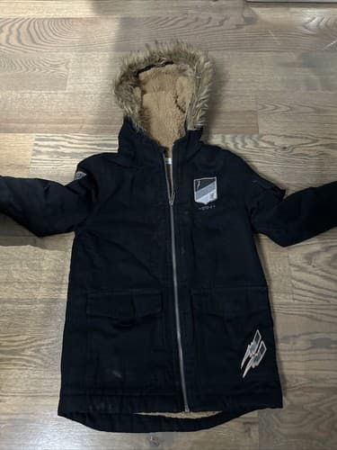 EPIC THREADS Kid's Hooded Full-Zip Jacket Size 6 Black - Image 1