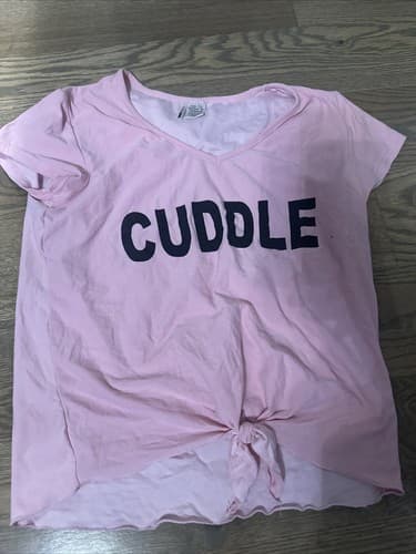 Women "Fashionova" Shirt Cuddle Pink Short Sleeve Size Small - Image 1