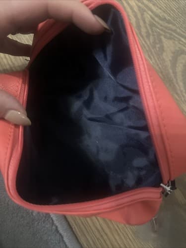 Women's Nautica Makeup Bag Orange/pink And Navy Blue Inside - Thumbnail 3