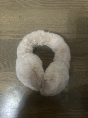 Women's Earmuffs, fuzzy, warm, one size, cream colored - Image 1