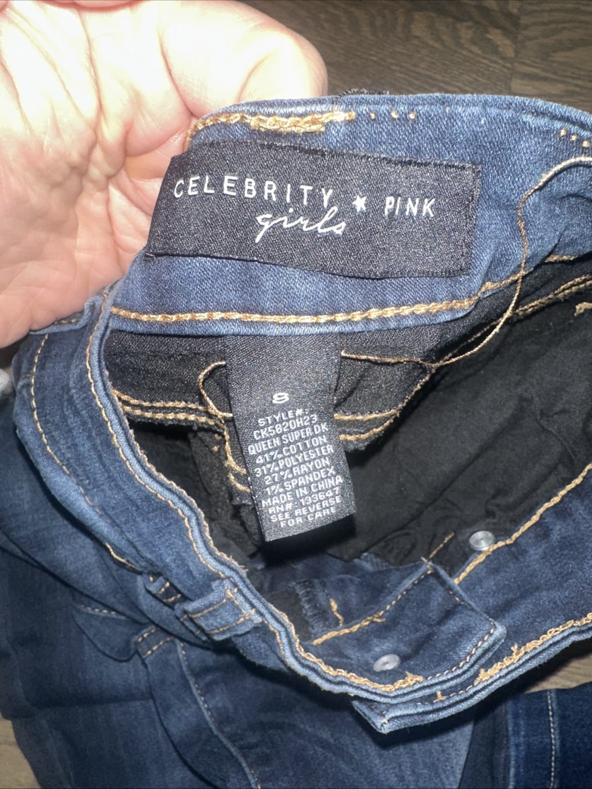 Celebrity Pink Jeans Girls Sz 8 Style # CK5820H23 - Thumbnail 2