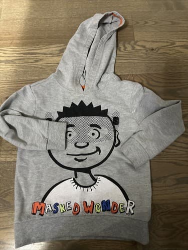 EPIC THREADS Little Boys Graphic Hoodie Gray Masked Wonder Size 5 - Image 1