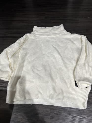 Calvin Klein Turtleneck Knit Pullover Sweater Women’s Size Large Ivory - Image 1