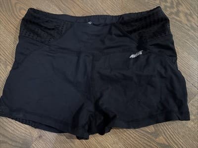 Women's Avia Black Gym Shorts Size S/CH 4-6 - Image 1