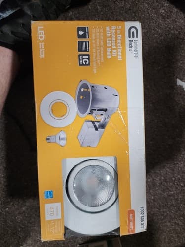 Commercial Electric 5 in. New Construction and Remodel Recessed Kit LED Bulb - Image 1
