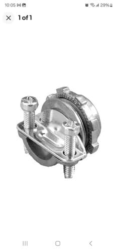 Halex 3/4-In. Clamp Connector, 5-Pk. - Image 1
