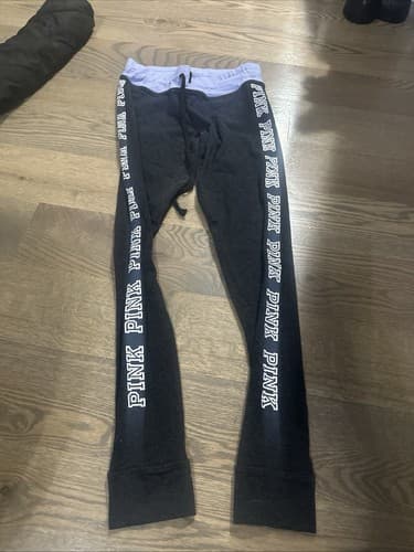 VS PinkYoga Leggings Pants Small Gray - Image 1