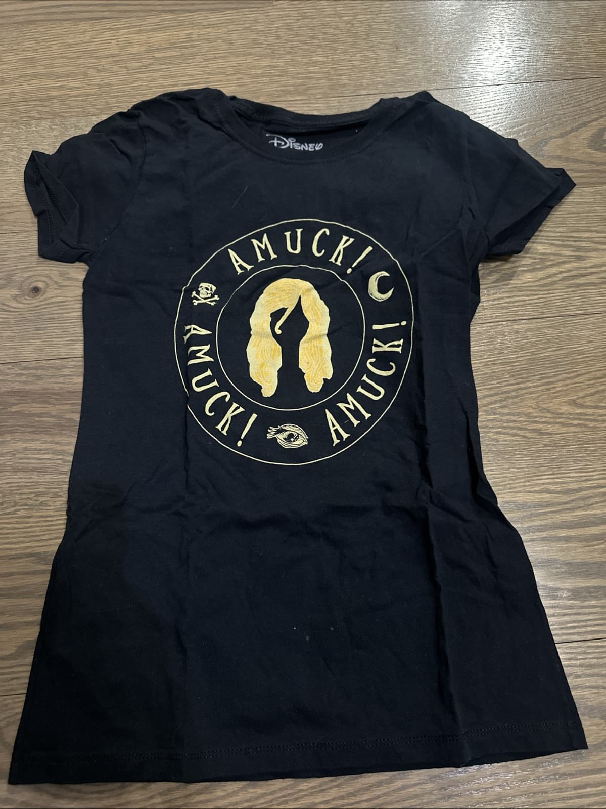 Girl's Disney Hocus Pocus Amuck T-Shirt Black Size XS - Image 1