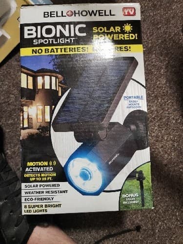Bell + Howell Bionic Spotlight Solar Powered Motion Activated Outdoor Spotlight - Image 1