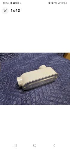 1-1/4" LB E121488 Conduit Elbow Outlet Body - Image 1