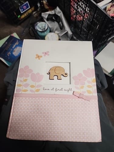 Carter’s 5 Year Baby Memory Book “Love At First Sight” Pink Elephant NEW - Image 1