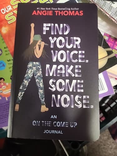 Find Your Voice Make Some Noise: An on the Come Up Journal by Angie Thomas Lined - Image 1