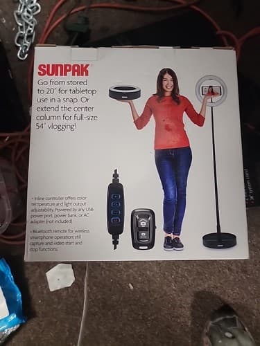 Sunpak Self-Storing Vlogging Kit with Bluetooth Remote for Smartphone - Image 1
