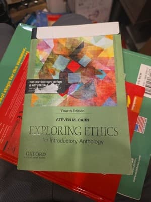 Exploring Ethics: An Introductory - Paperback, by Cahn Steven M. - Instructor Ed - Image 1